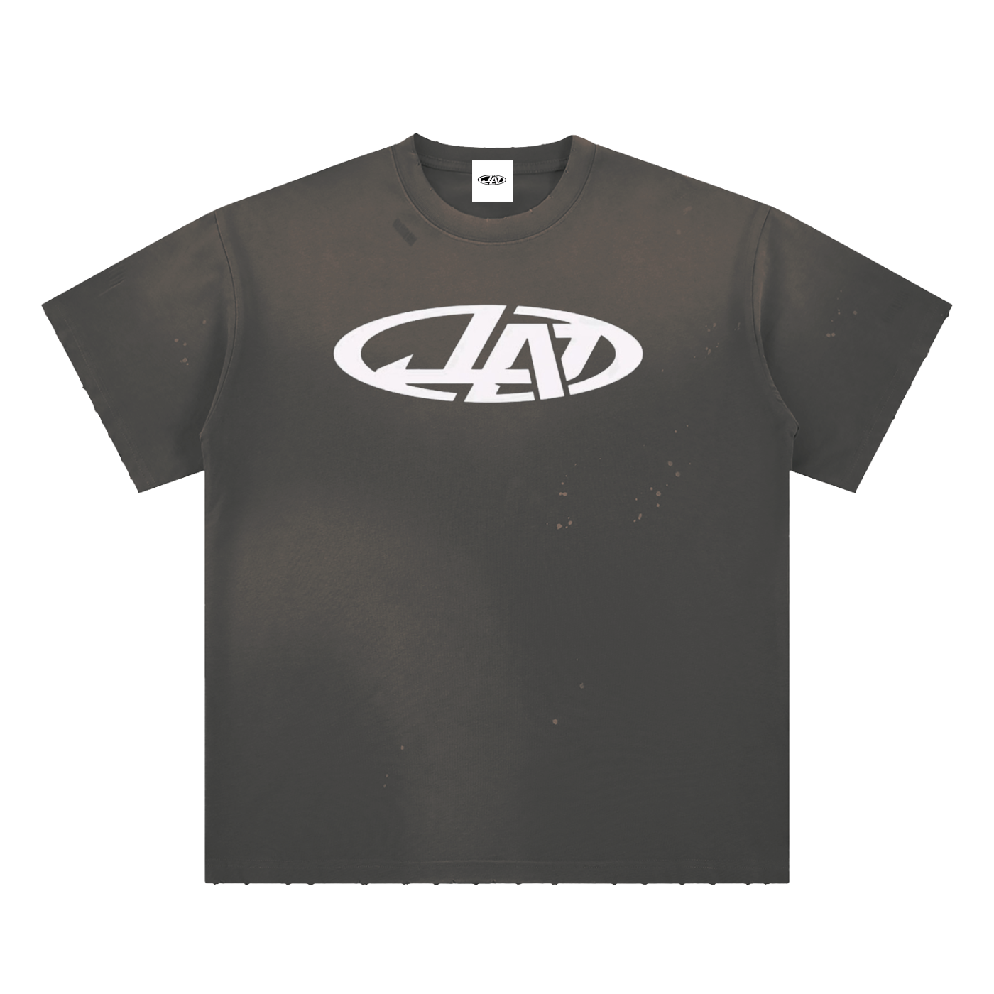 Hand-Frayed Sunfade Paint Splatter T-Shirt