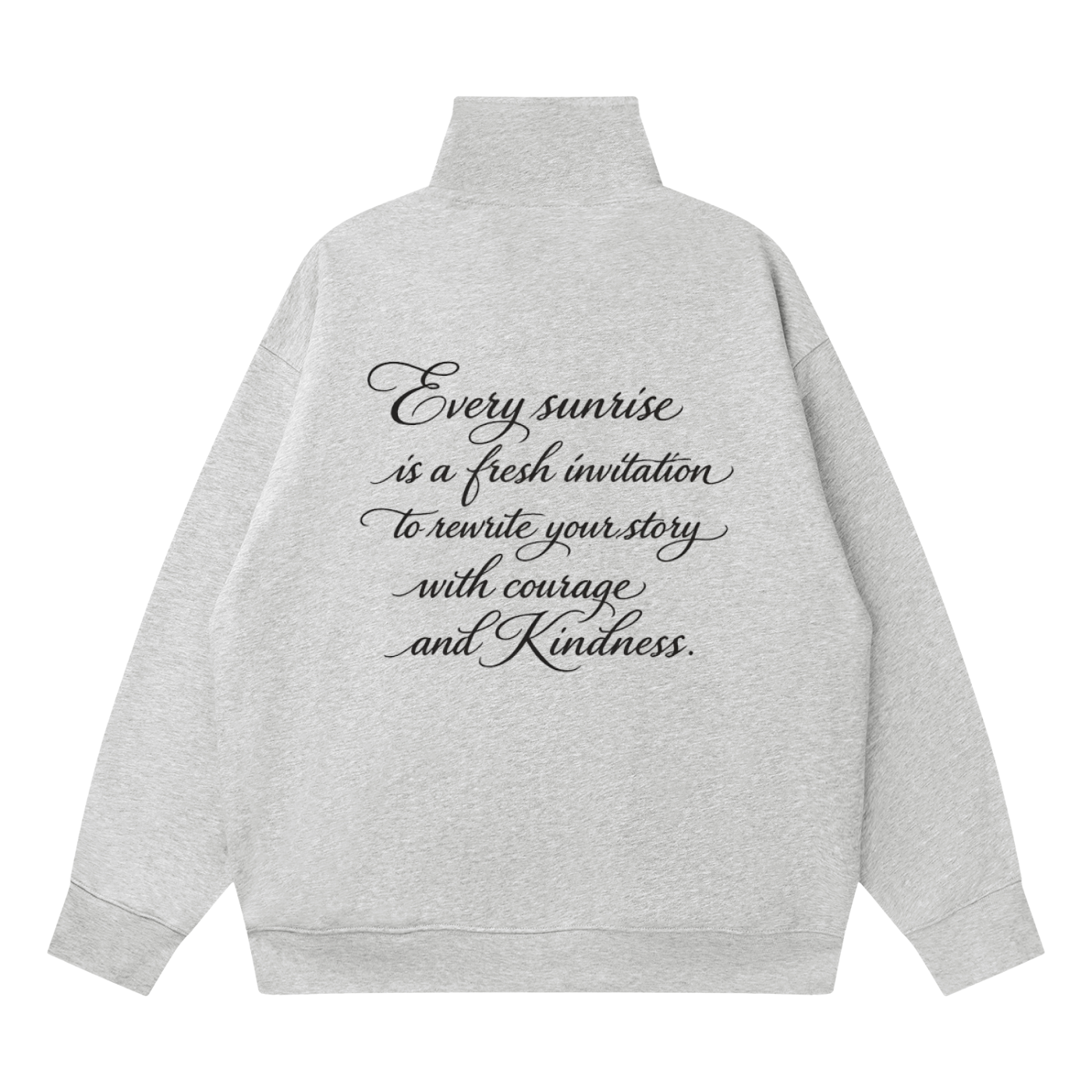 Quarter-Zip Drop Shoulder Sweatshirt