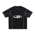 Streetwear Contrast-Stitched Cotton T-Shirt